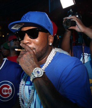 attends Jeezy Pool Party on May 28, 2011 in Miami Beach, Florida.